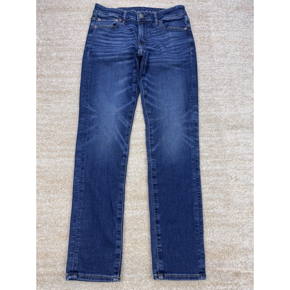 American Eagle Jeans Men 30x32 Blue Skinny Airflex 360 Tech Stretch Denim